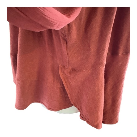 Anthropologie Akemi + Kin Fenn Dolman Sleeve Top Sz XS Rust Pheasant Boho - Picture 5 of 9